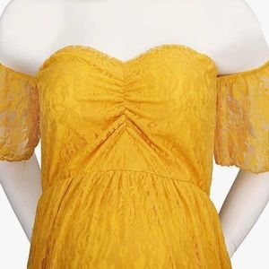 Yellow // Gold maternity dress // photo shoot // both genders // “Ochun”